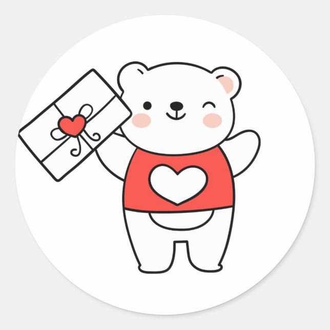 Adesivo Redondo Autocolante de Surpresa Sensível Único (Frente)