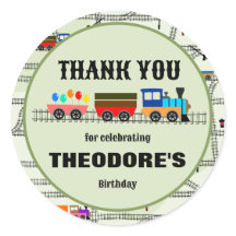 Autocolante de trens e trilhas para crianças ferro