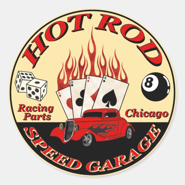 Adesivo Redondo Autocolante de velocidade (Frente)