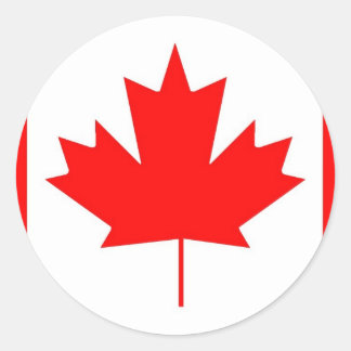 Adesivo Redondo autocolante do canadá
