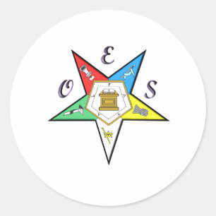 Adesivo Redondo Autocolante do capítulo OES