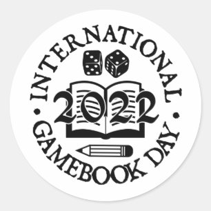 Adesivo Redondo Autocolante do Dia Internacional do Livro 2022