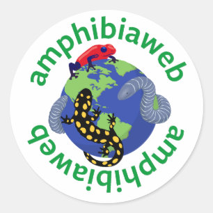 Adesivo Redondo autocolante do logotipo da Anphibiaweb