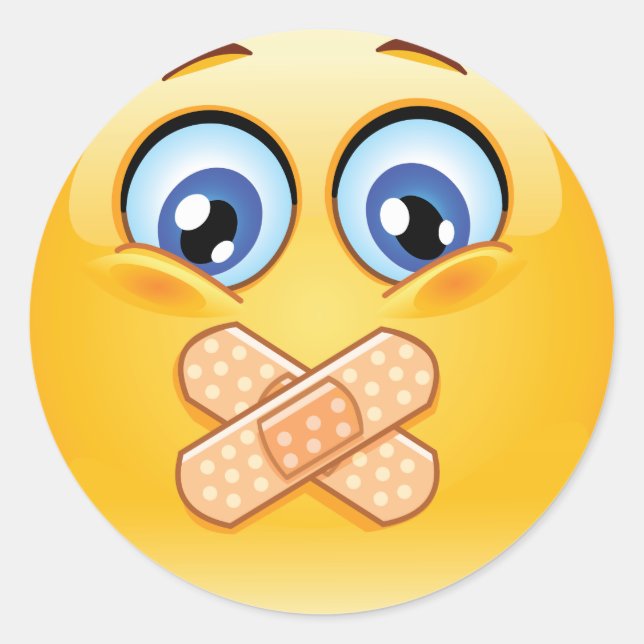 Adesivo Redondo Autocolante do Partido Surpresa (Frente)