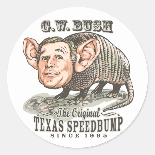 Adesivo Redondo Autocolante do Texas Speedbump (Frente)