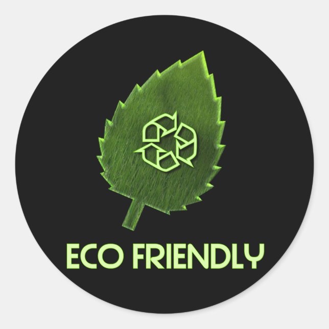 Adesivo Redondo Autocolante ecológico (Frente)