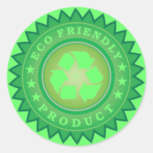 Adesivo Redondo Autocolante ecológico