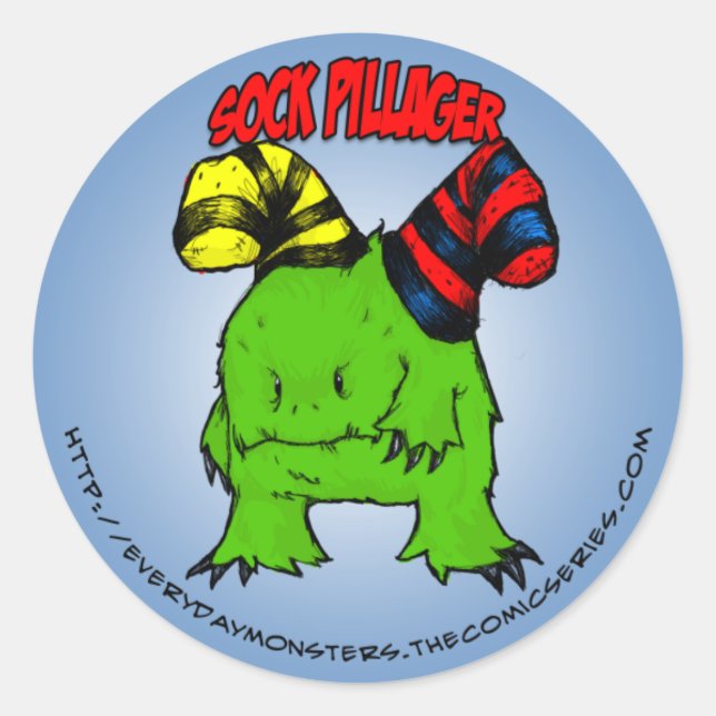 Adesivo Redondo Autocolante EDM Sock (Frente)