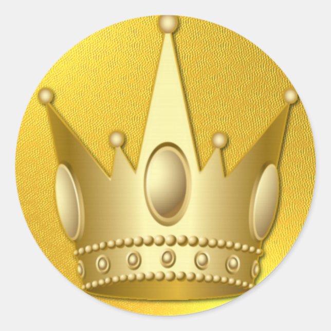 Adesivo Redondo Autocolante Elegante Royally - SRF (Frente)