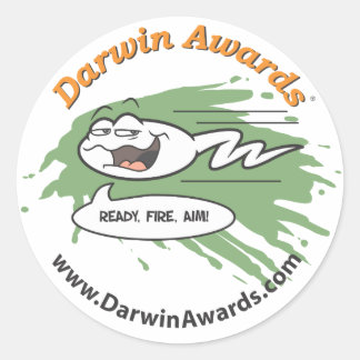 Adesivo Redondo Autocolante espermatozoide - Pronto, Fogo, Aim