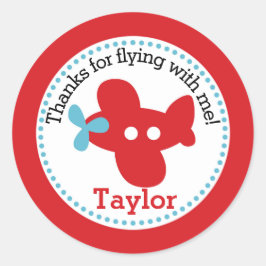 Adesivo Redondo Autocolante (Festa de aniversário de Boys)