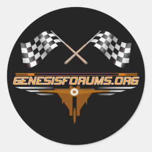 Adesivo Redondo Autocolante Genesisforums.org