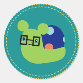 Adesivo Redondo Autocolante IGGPPCamp Snail Mascot