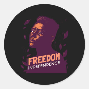 Adesivo Redondo Autocolante Independência E Liberdade