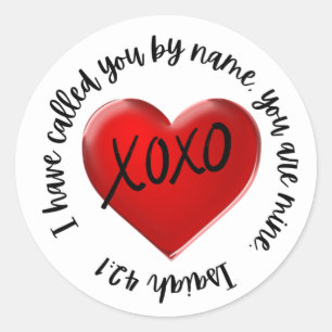 Adesivo Redondo Autocolante (Isaiah 42:1)