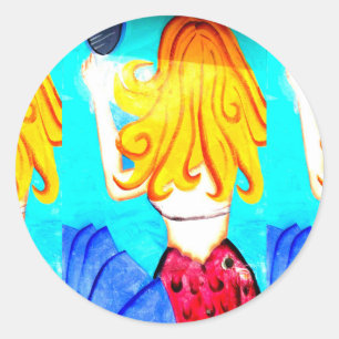 Adesivo Redondo autocolante loiro