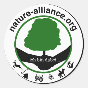 Adesivo Redondo Autocolante Nature alliance