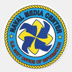 Adesivo Redondo Autocolante Naval Media Center
