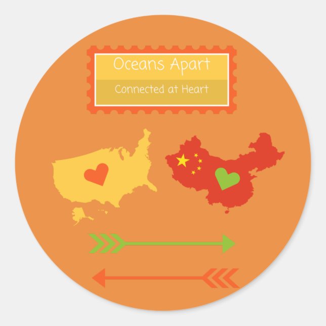 Adesivo Redondo Autocolante on-line do professor ESL (Frente)