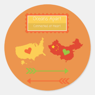 Adesivo Redondo Autocolante on-line do professor ESL