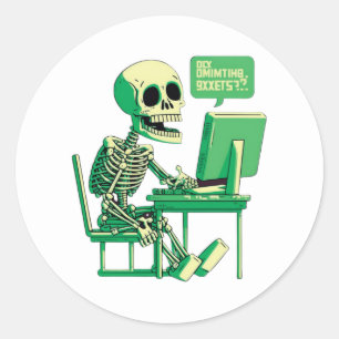 Adesivo Redondo Autocolante para programadores e desenvolvedores