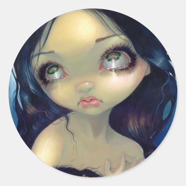 Adesivo Redondo Autocolante "Penitent Magdalene" (Frente)