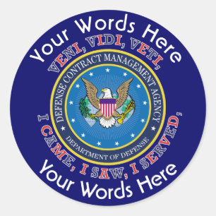 Adesivo Redondo Autocolante Personalizado da Agência de Gestão de 