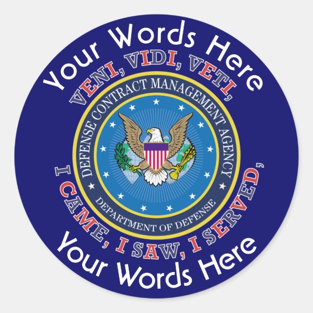 Adesivo Redondo Autocolante Personalizado da Agência de Gestão de  (Frente)