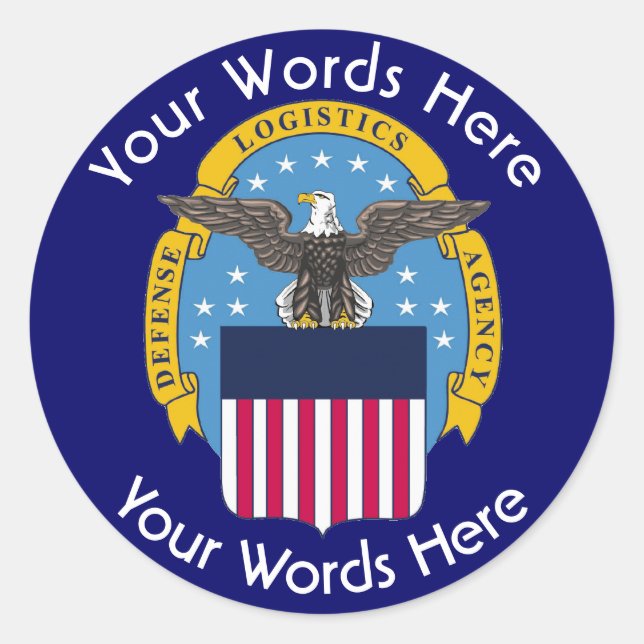 Adesivo Redondo Autocolante Personalizado da Agência de Logística  (Frente)