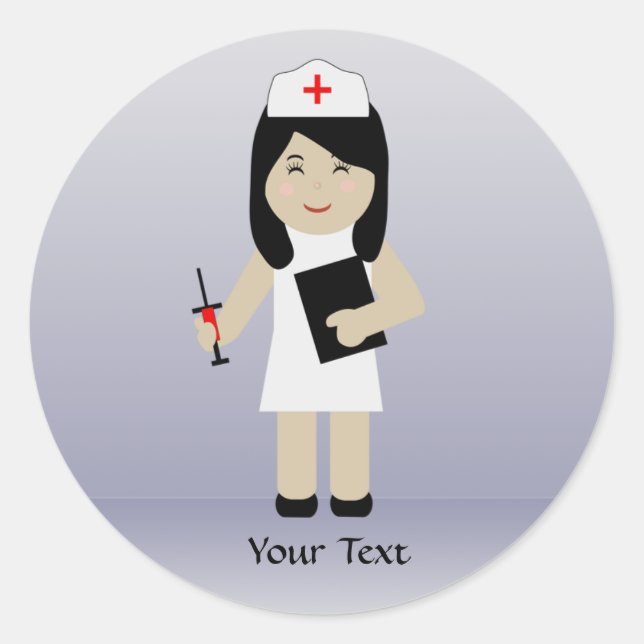 Adesivo Redondo Autocolante Personalizado Enfermeiro 2 (Frente)