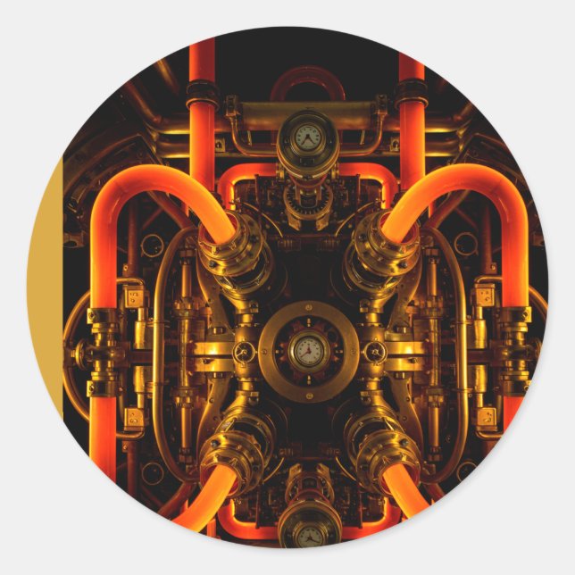 Adesivo Redondo Autocolante Personalizado - Texto Personalizado ou (Frente)