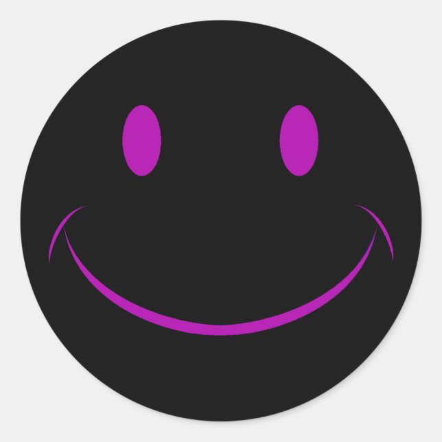 Adesivo Redondo Autocolante preto (Frente)