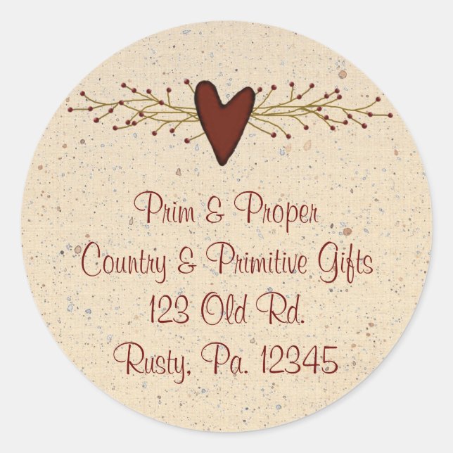 Adesivo Redondo Autocolante Primitivo (Frente)