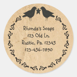 Adesivo Redondo Autocolante Primitivo