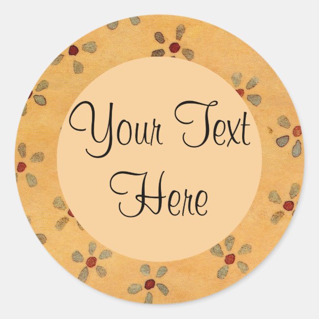 Adesivo Redondo Autocolante Primitivo (Frente)