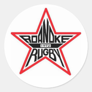 Adesivo Redondo Autocolante Roanoke Rugby