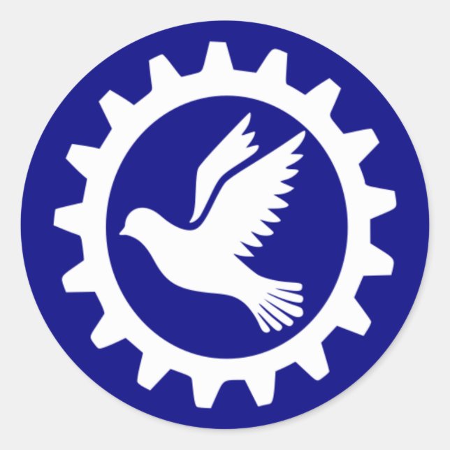 Adesivo Redondo Autocolante RobotFreedom.com (Frente)