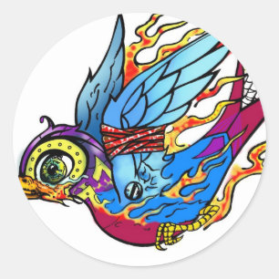 Adesivo Redondo Autocolante tradicional