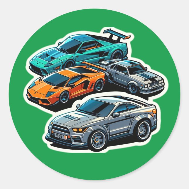 Adesivo Redondo autocolantes (Frente)