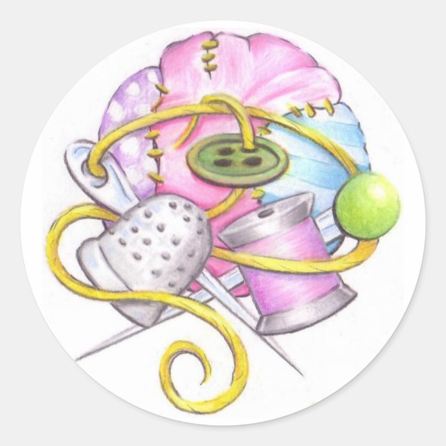 Adesivo Redondo autocolantes (Frente)