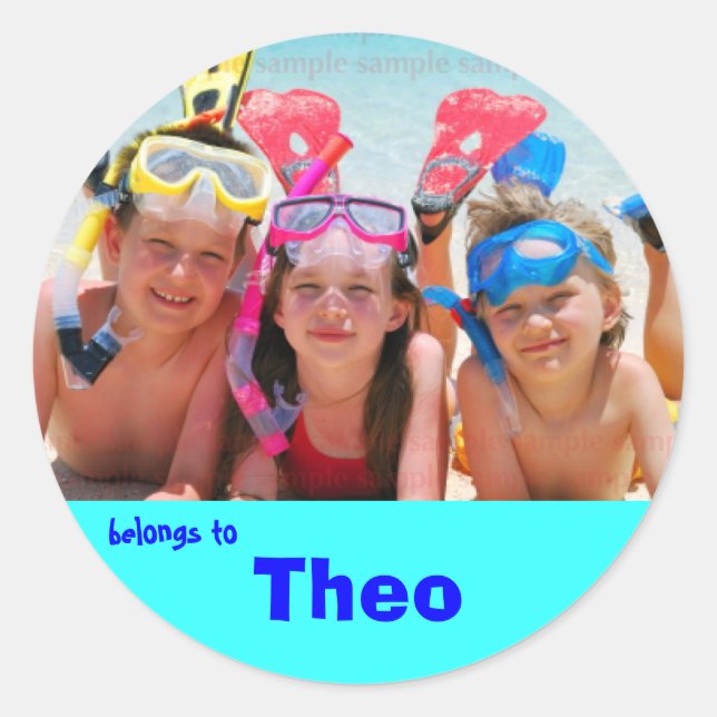 Adesivo Redondo Autocolantes (Frente)