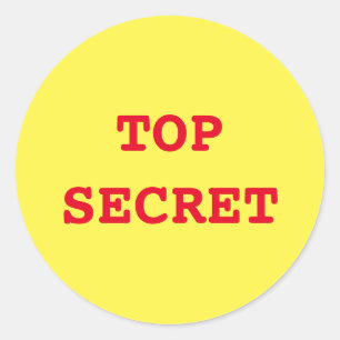 Adesivo Redondo Autocolantes "agente secreto/espião"