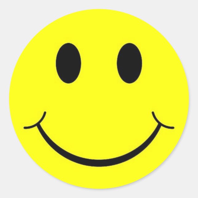 Adesivo Redondo Autocolantes amarelas dos anos 70 (Frente)