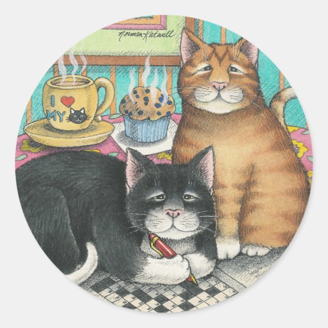 Adesivo Redondo Autocolantes B & T nº 12 (Frente)