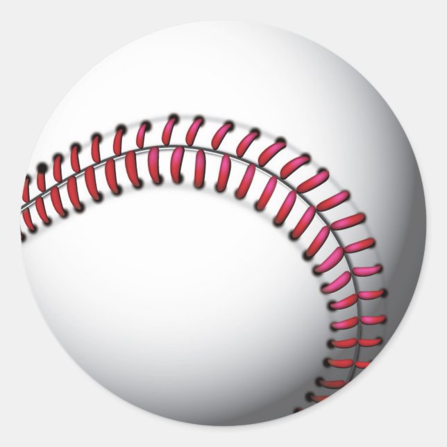 Adesivo Redondo Autocolantes/Baseball (Frente)