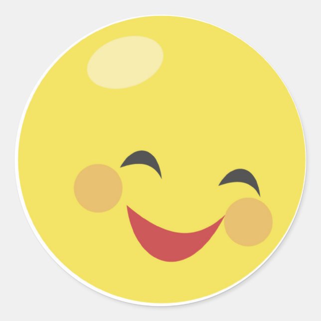 Adesivo Redondo Autocolantes bonitos (Frente)