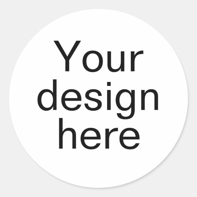 Adesivo Redondo Autocolantes clássicos (Frente)