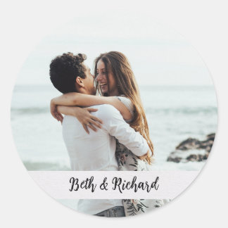 Adesivo Redondo Autocolantes com texto personalizado na parte infe