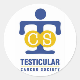 Adesivo Redondo Autocolantes da sociedade do Cancer testicular