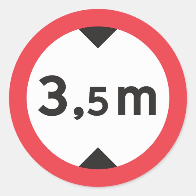 Adesivo Redondo Autocolantes de Altura (Frente)